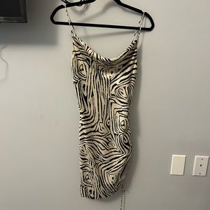 Topshop cowl neck slip dress ( animal print)